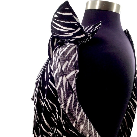 Vintage ROBERT JANAN design by EVA  1980s Black and White Dress - Picture 7 of 12